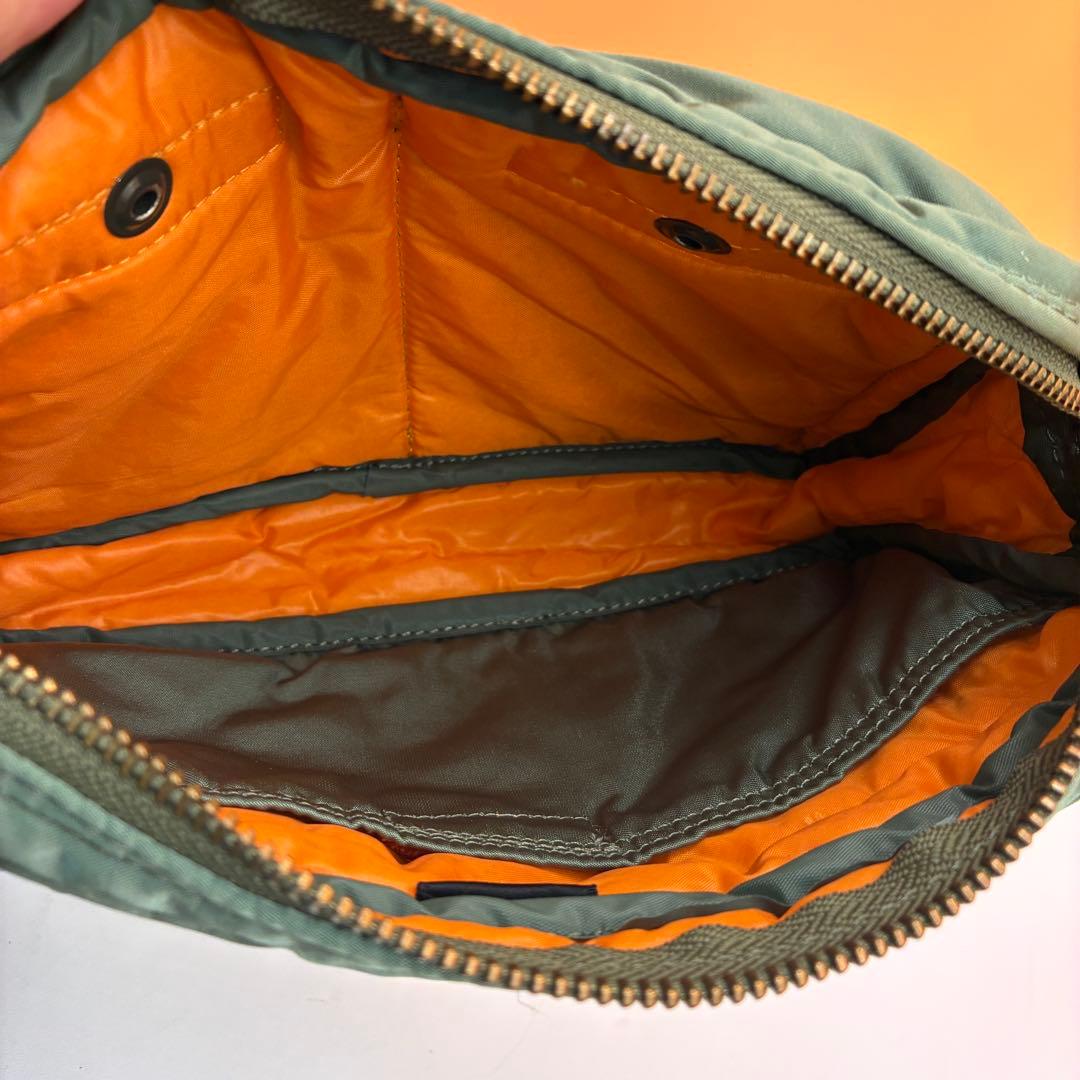 【美品✨】ポーター タンカー ショルダーバッグ ボディバッグ セージグリーン