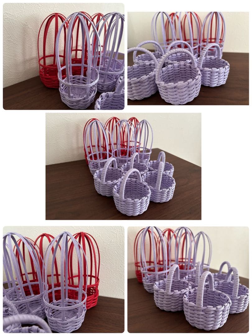 めい様ご確認用ページです。クラフトバンドミニバスケット