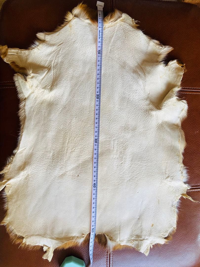 鹿皮 ラグ 毛皮