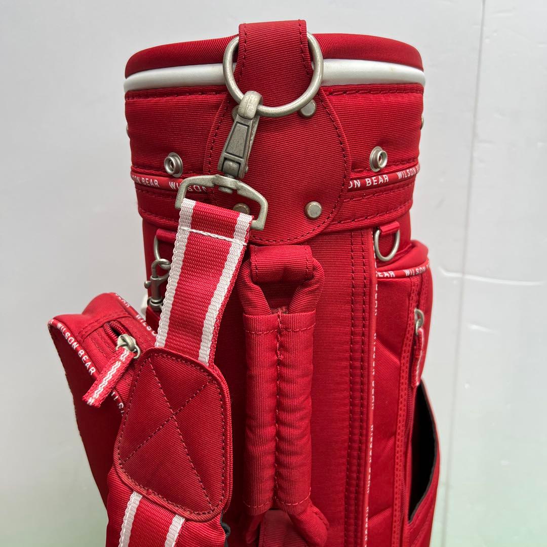 ウィルソンベア　WILSON BEAR ゴルフバッグ　7インチ　中古品　レッド