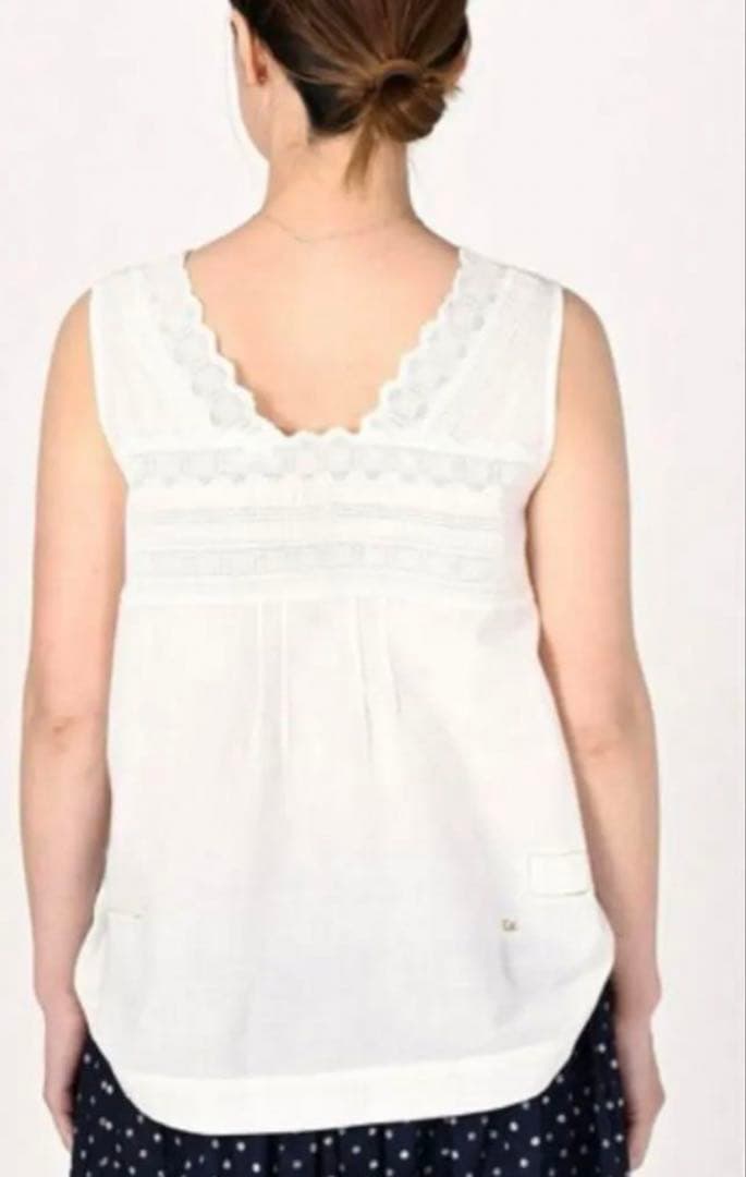 45Rインドカディdeカットワーク　キャミソール