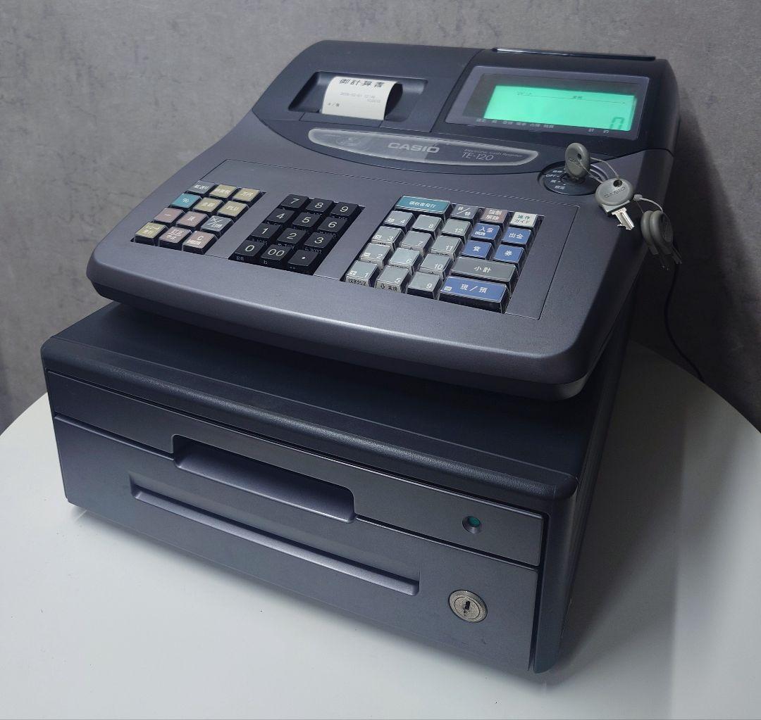 【送料込み】CASIO　レジスター　TE-120　黒　グレー