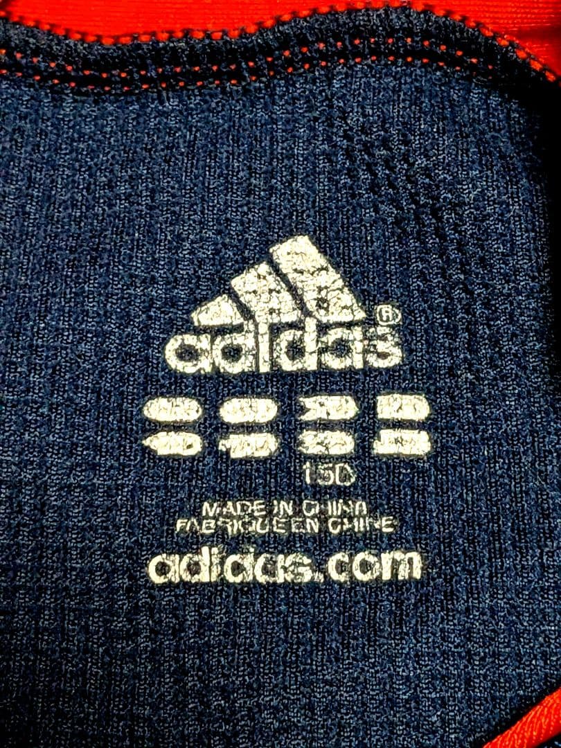 adidas❤ アンダーウェア 150cm ネイビー×レッド サッカー野球テニス