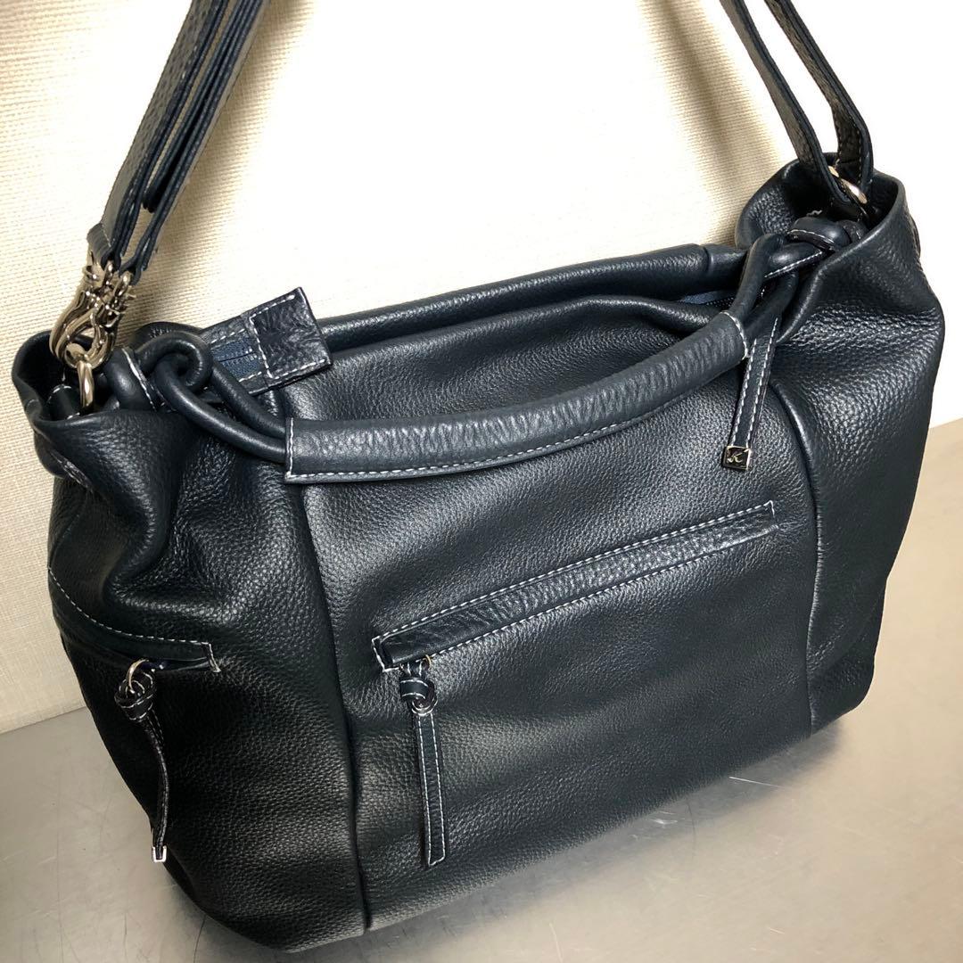 Kitamura キタムラ　横浜本町　本革　牛革　ショルダーバッグ　ハンドバッグ