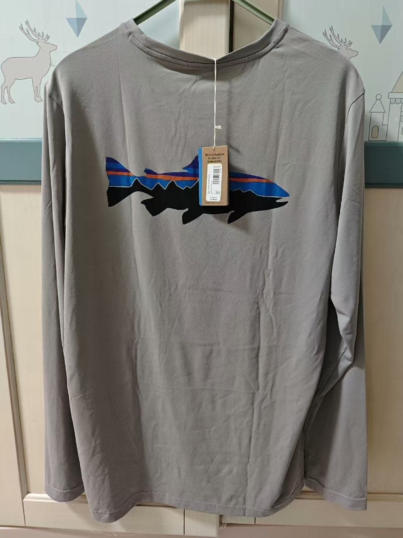 patagonia ロングスリーブ キャプリーン クールデイリー M グレー