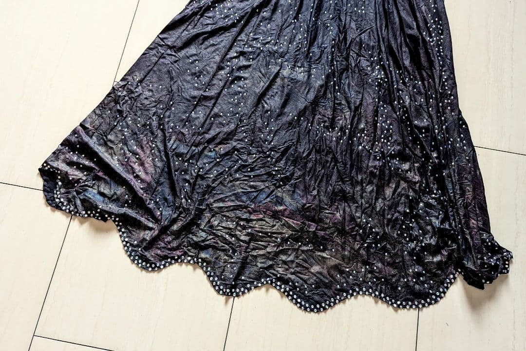 ベリーダンス 衣装 ターコイズ ブルー エメラルド グリーン ブラック 黒