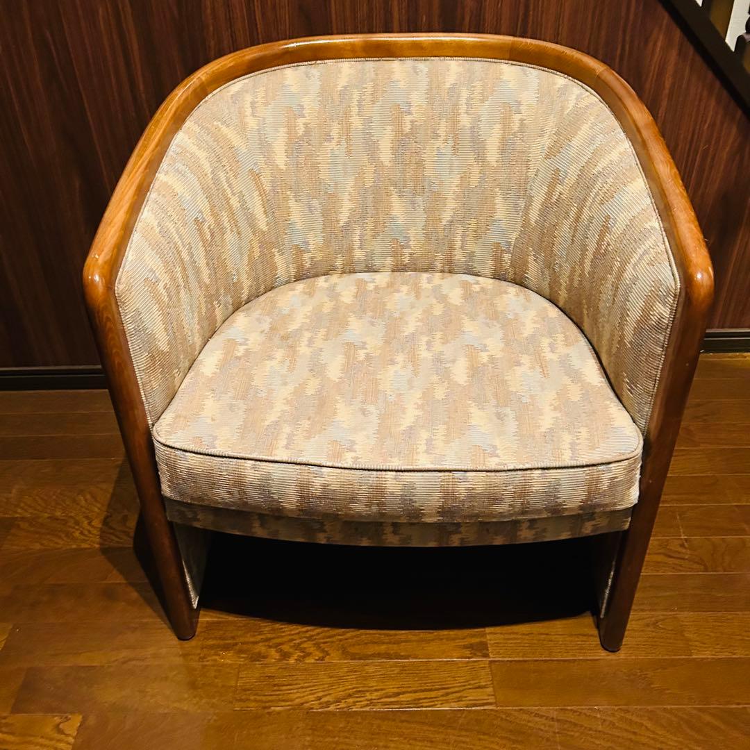 【良品】 シングルソファー 腰掛け椅子 家具 1人用椅子 ②