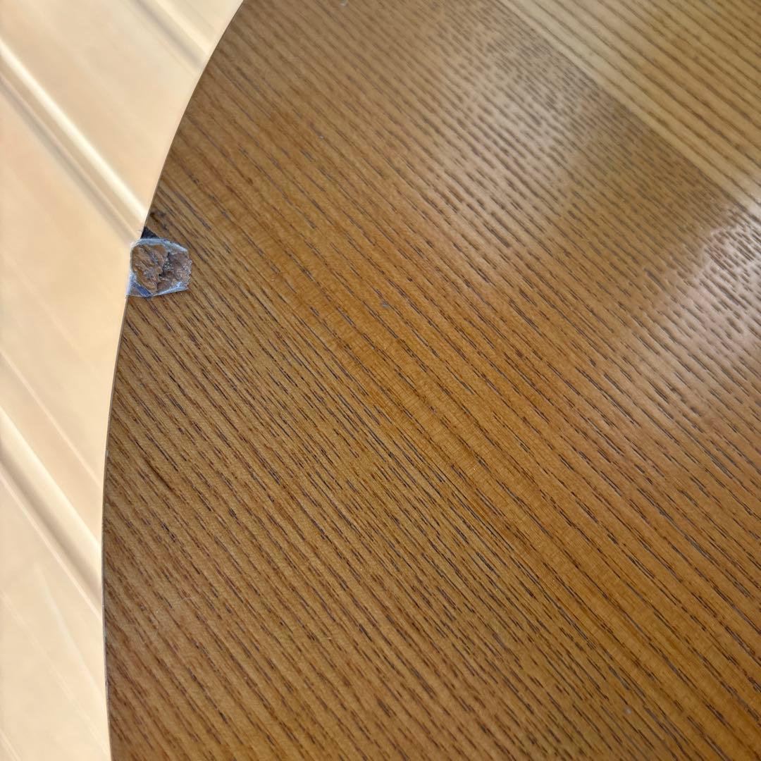 無印 木製楕円こたつ 曲木脚フラットヒーター タモ材