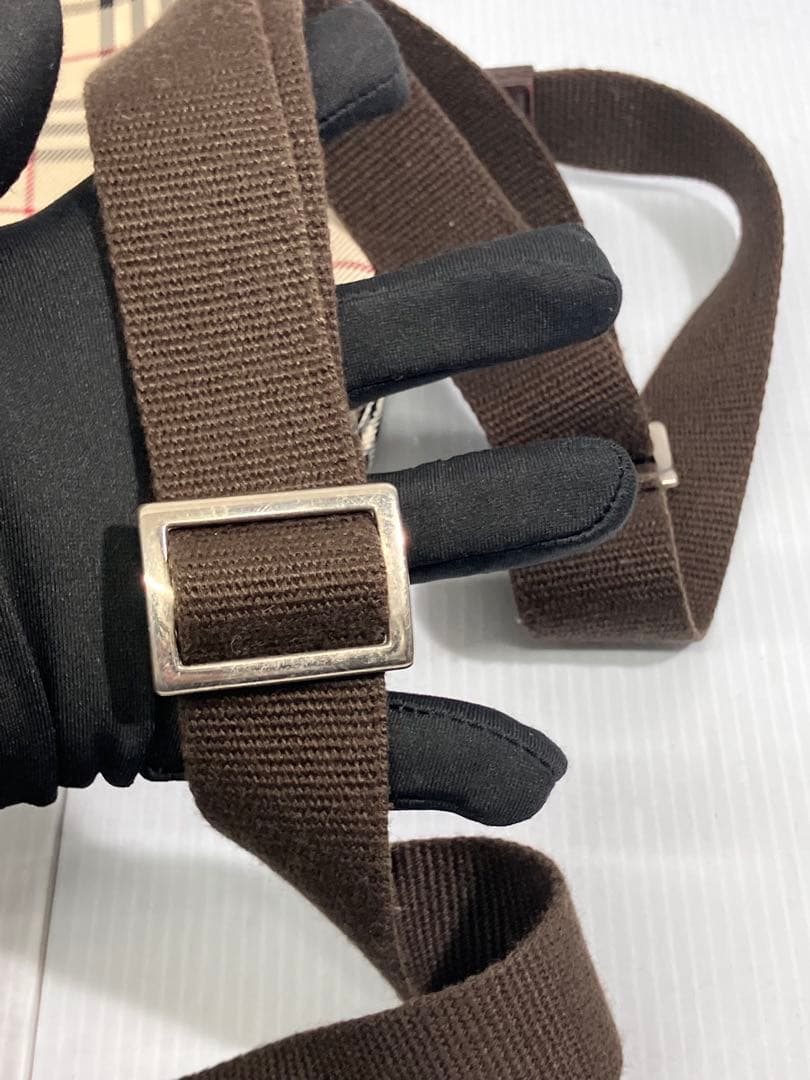 Burberry バーバリーノバチェック ショルダーバッグ 斜め掛け ポシェット