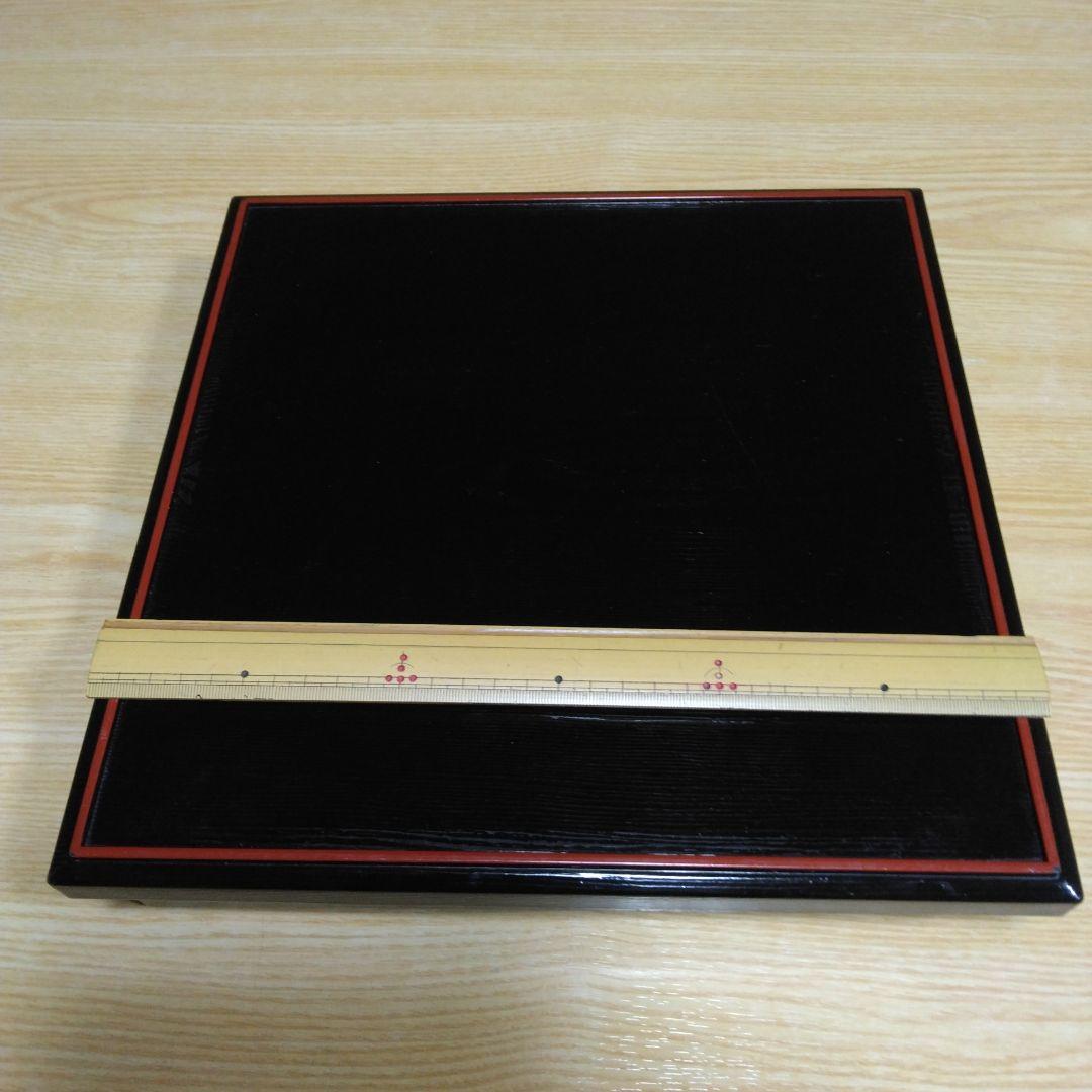 ②松花堂弁当箱 赤い仕切り付き 30㎝×30㎝×約6㎝ 10組セット