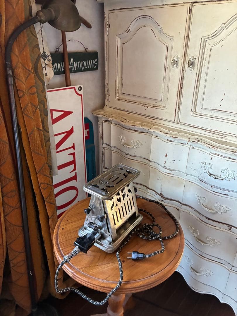 アンティーク　トースター　美しい　メタル　トースター　アメリカ　1920年代