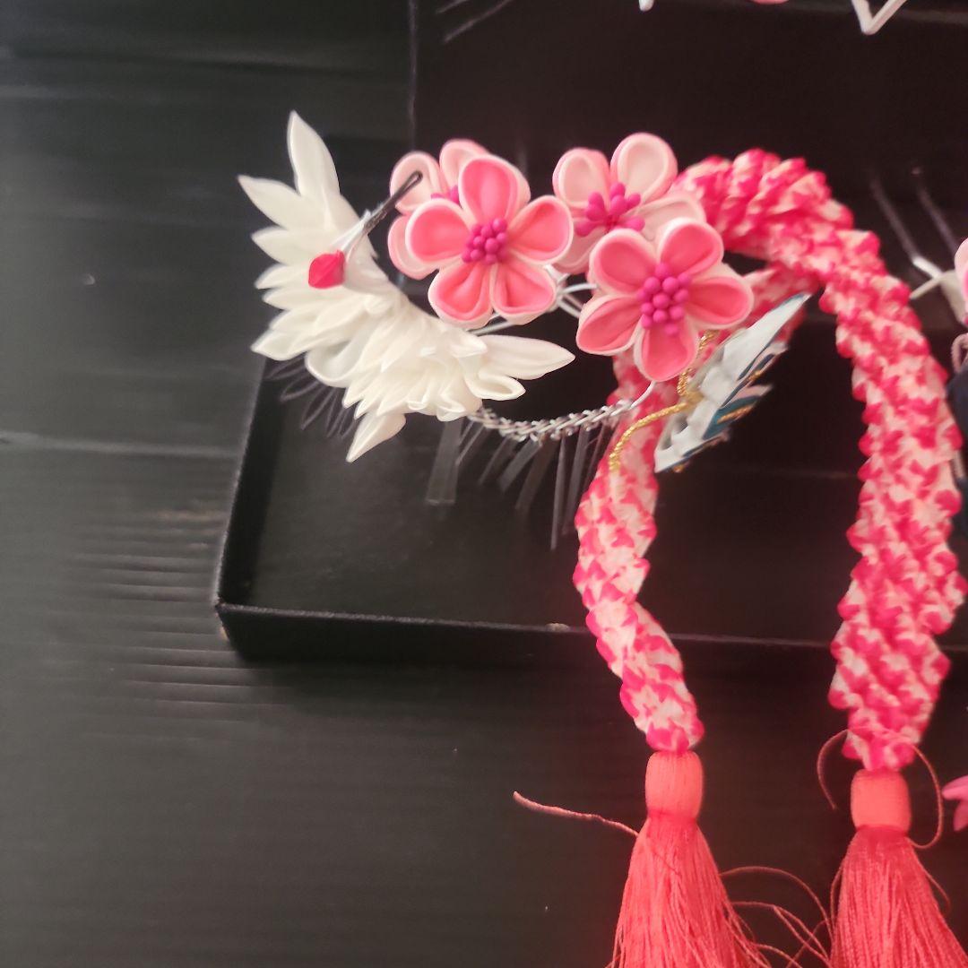 七五三　髪飾り　勝山かんざし　日本髪　つまみ細工