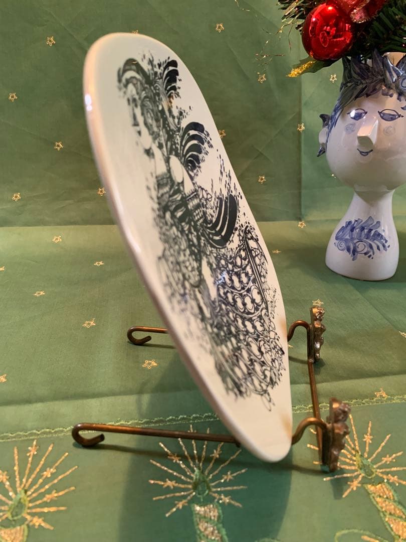 ビヨンヴィンブラッド　1969年ビンテージのイヤークリスマスプレート模様が素敵！