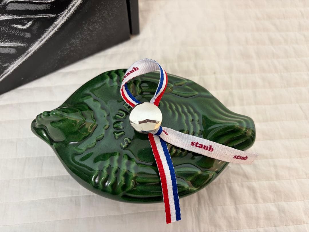 〈新品〉ストウブ　スモールチキンココット　バジルグリーン