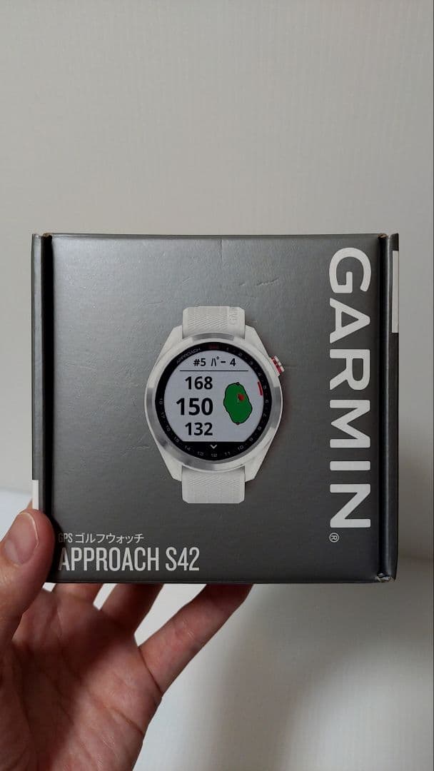 【新品・未使用】GARMIN Approach S42 ホワイト/シルバー