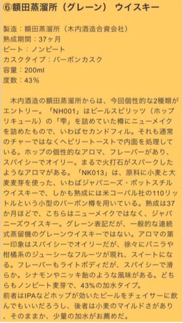 Japanese Whisky Festival 2020 限定品 6点セット