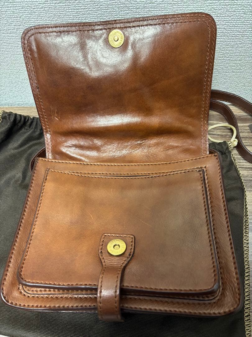 THE BRIDGE　ザ・ブリッジ　ブラウンレザー　ショルダーバック