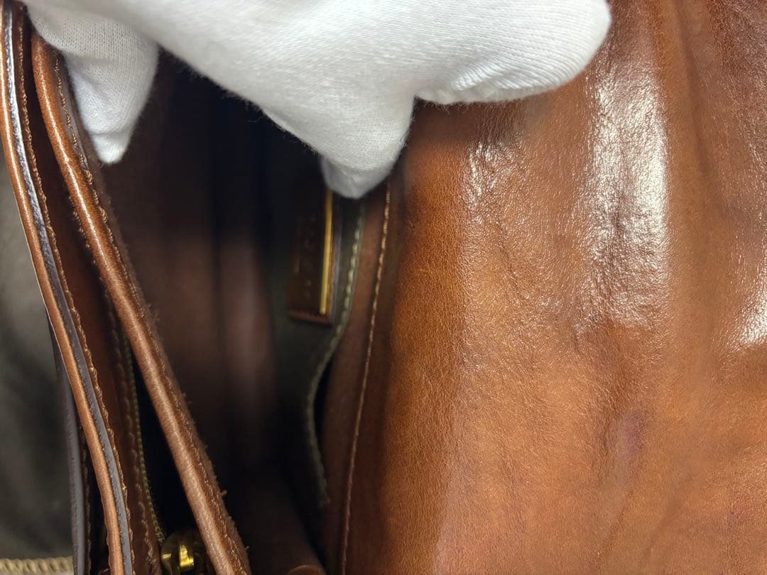 THE BRIDGE　ザ・ブリッジ　ブラウンレザー　ショルダーバック