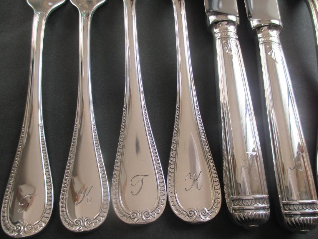 極美品☆仏蘭西高級銀器☆クリストフルシルバー カトラリー１０本セット　マルメゾン