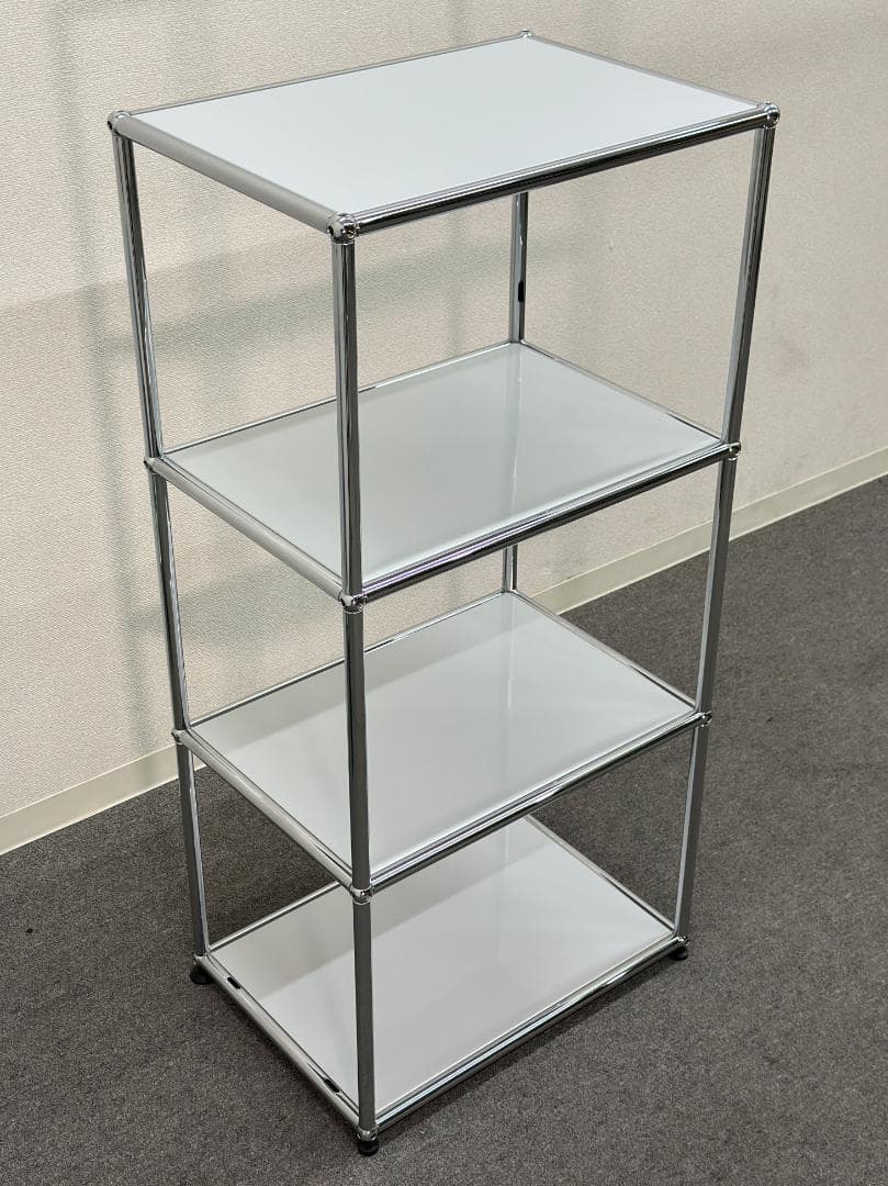 正規品■USMハラー■スリム　オープンシェルフ　1列3段　ライトグレー　シンプル