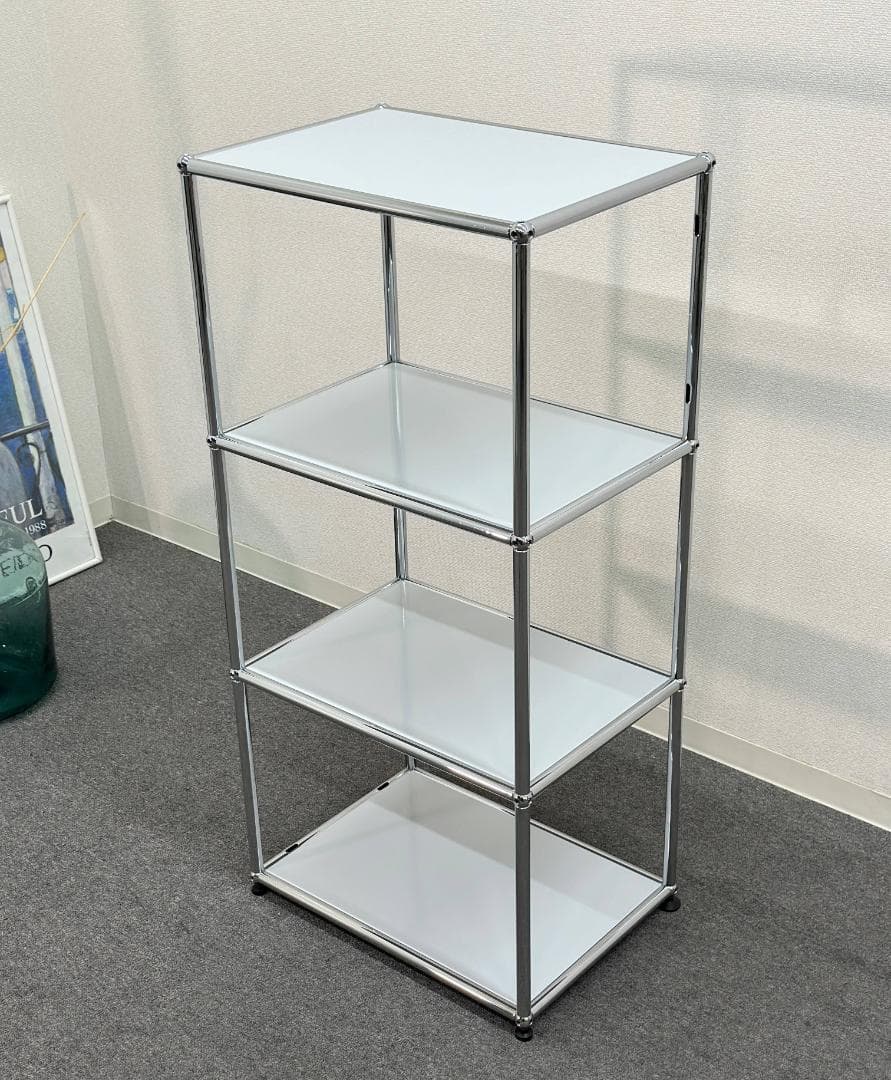 正規品■USMハラー■スリム　オープンシェルフ　1列3段　ライトグレー　シンプル