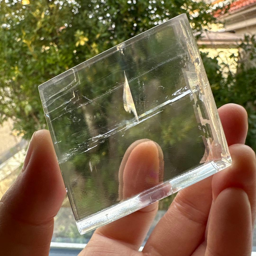 カルサイト　高品質　虹　プリズム　プリズムレインボーカルサイト