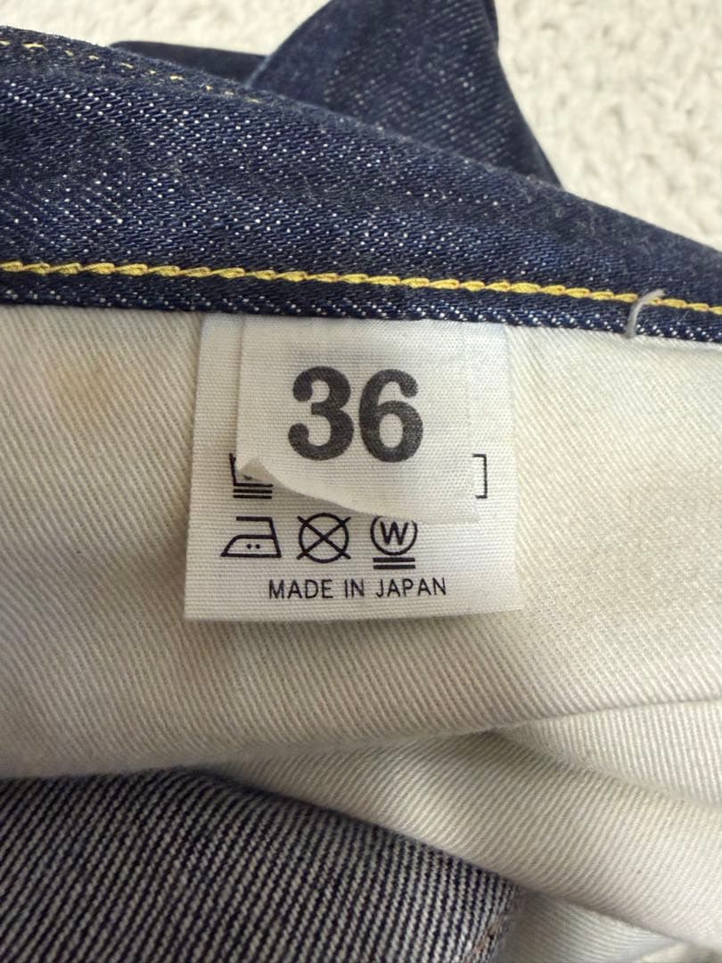 evisu×warehouse 鯛釣り　白カモメデニム　インディゴ　w36