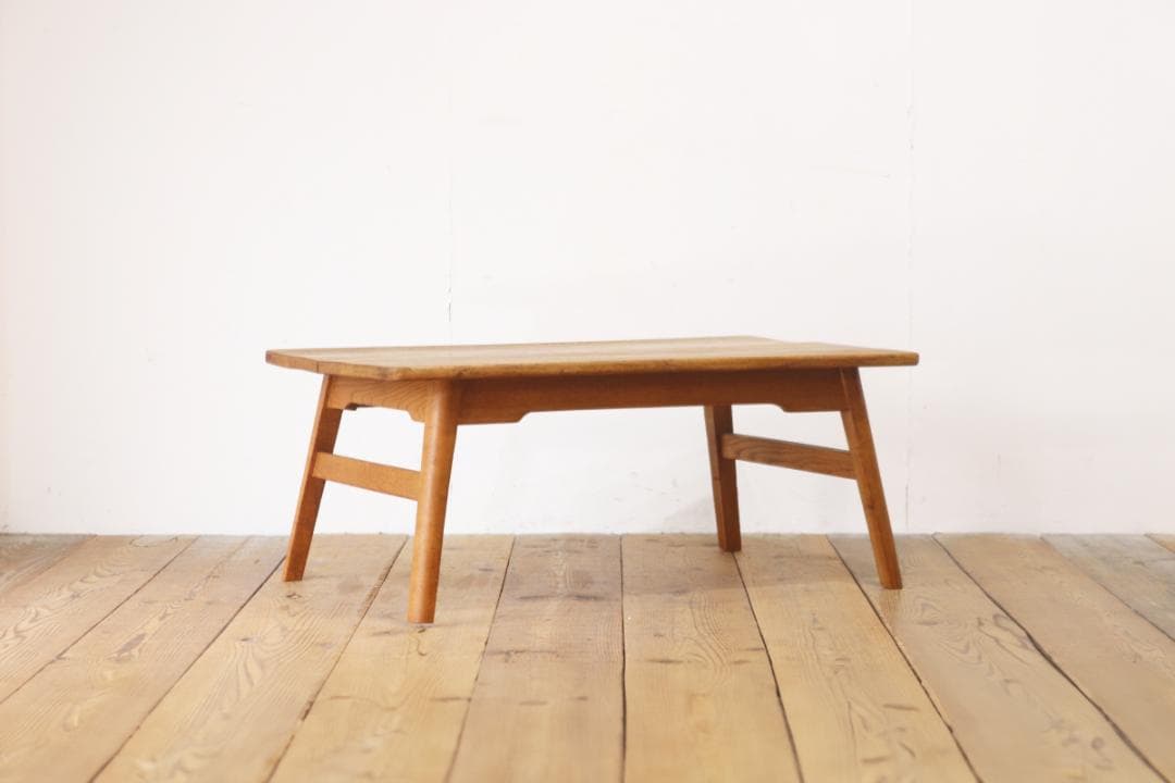 レトロ ローテーブル 座卓 センターテーブル 無垢材 花台 展示台 ナチュラル