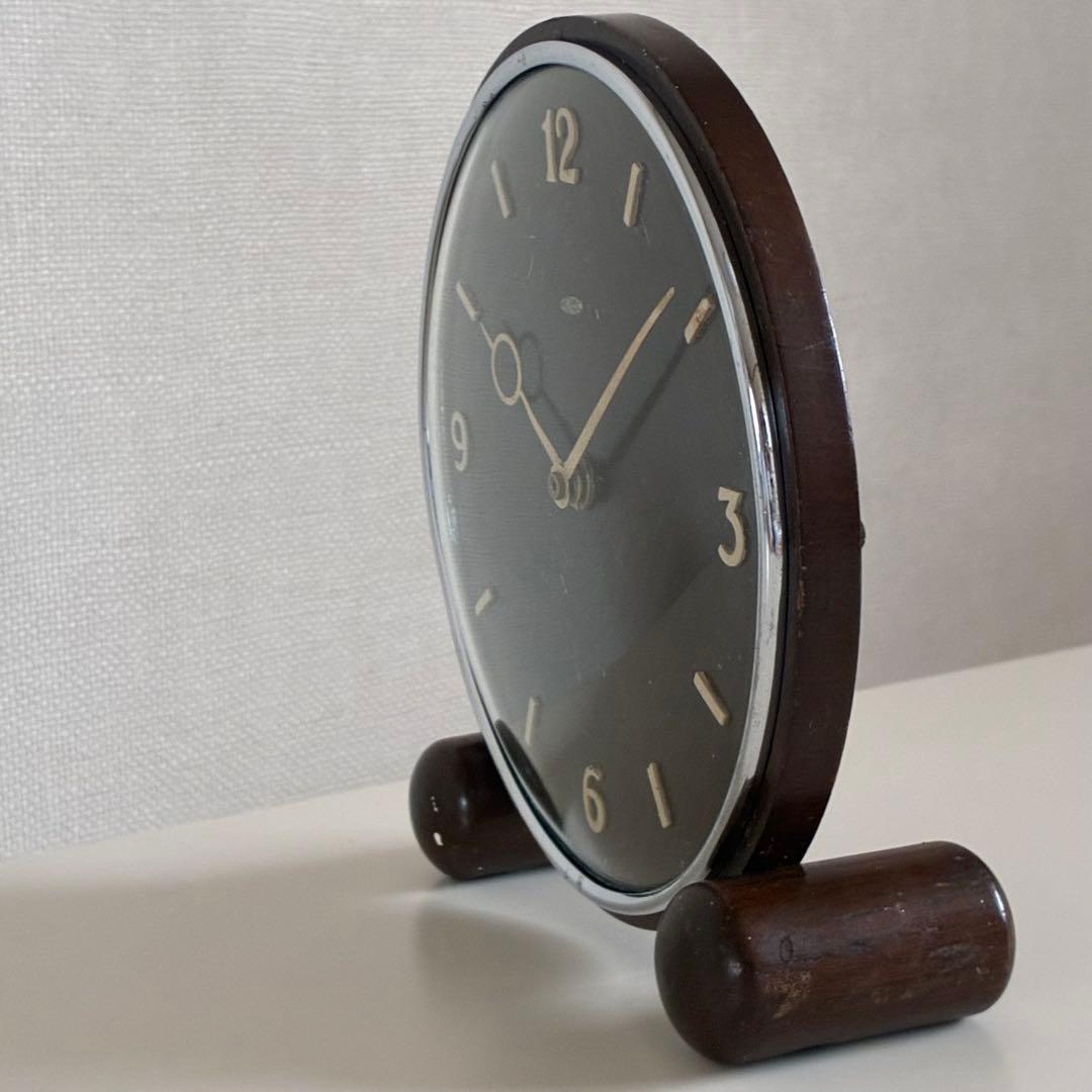 メンテ品 イギリス ヴィンテージ mec テーブルクロック 置き時計