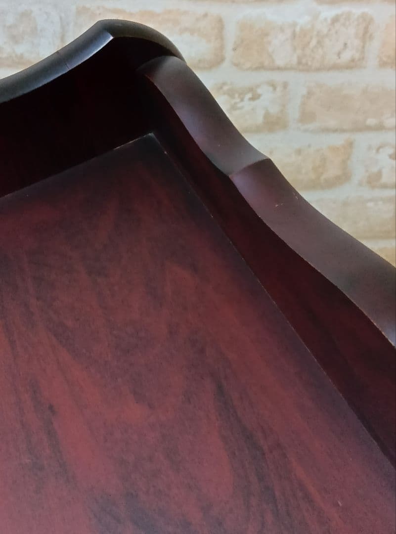 アンティーク調/猫脚　花台電話台飾り台　ブラウン　家具中古43×36×高63cm