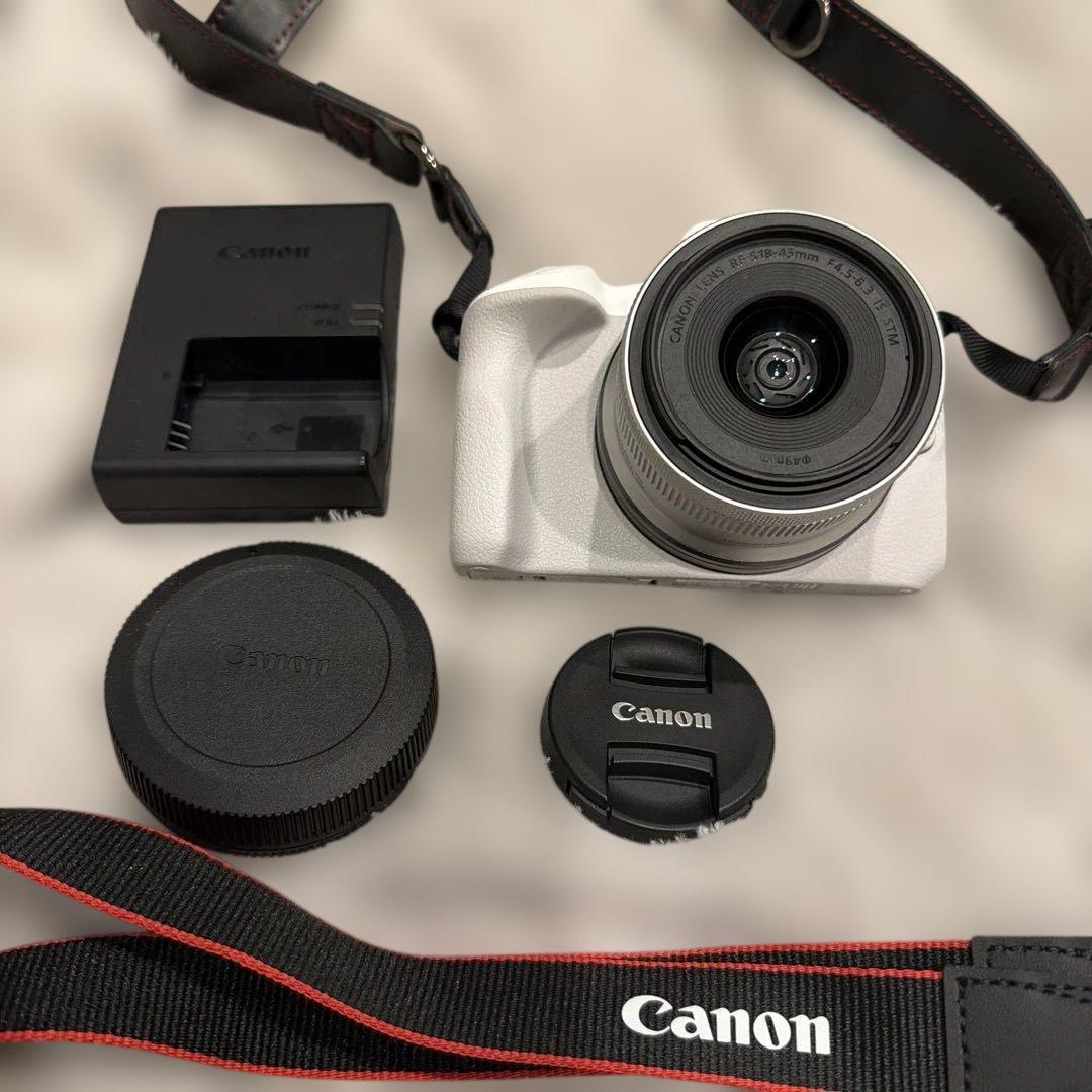 Canon EOS R50 ミラーレス レンズキット ホワイト 美品 おまけ付