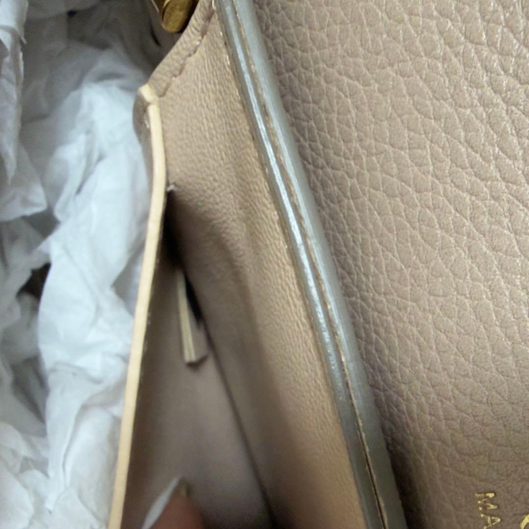 クロエ　クレア　ショルダーバッグ　ベージュ バイカラー