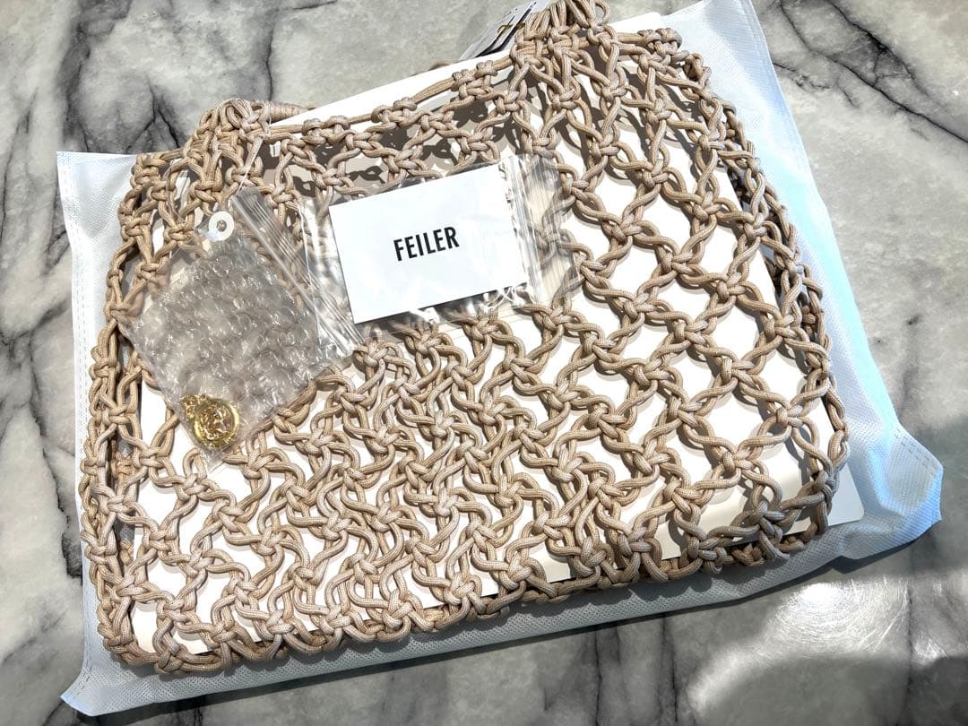 FEILER ユニ　マクラメトートバッグ