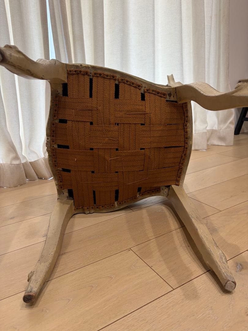 アンティーク　チェア　椅子　ヴィンテージ　猫脚　ロココ調　サロンチェア