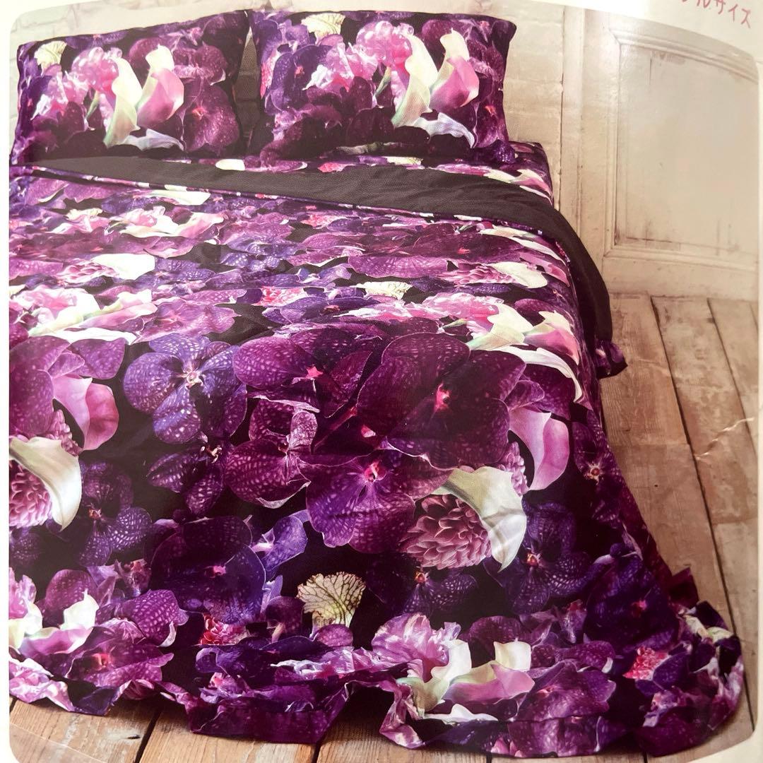 新品未使用品 DAILIC ダブルサイズ 花柄　キルトケット　180×200cm