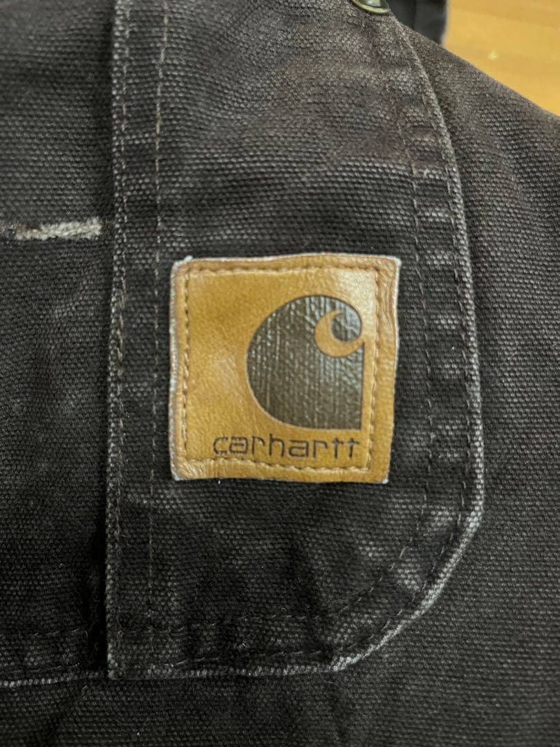 Carhartt メキシコ製 オーバーオール ダック地 ダークブラウン