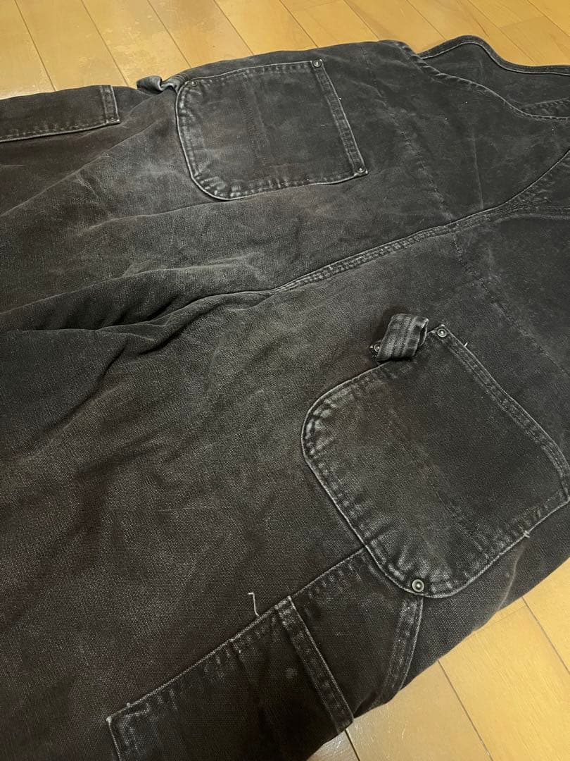 Carhartt メキシコ製 オーバーオール ダック地 ダークブラウン