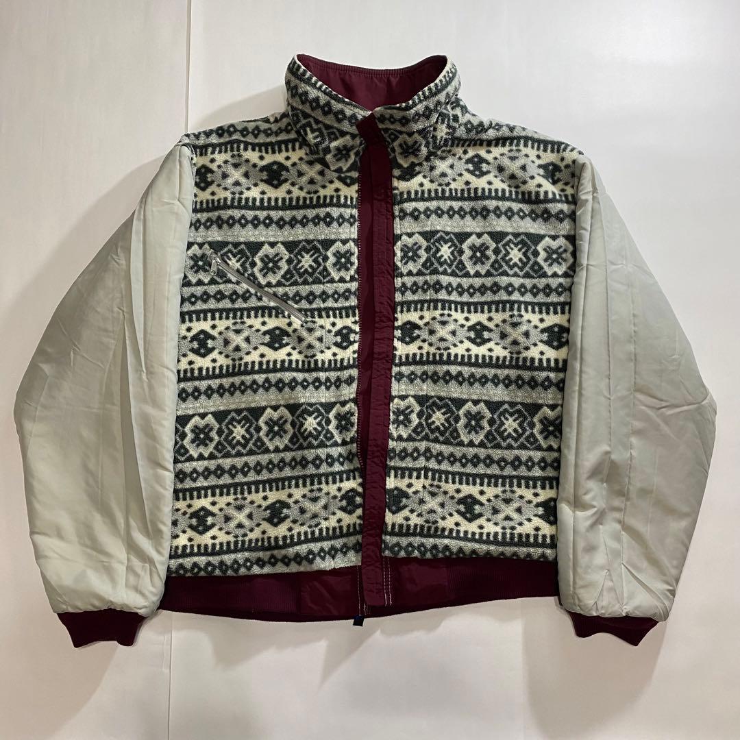 90s USA製 LLBean エルエルビーン ウォームアップ ボルドー 短丈