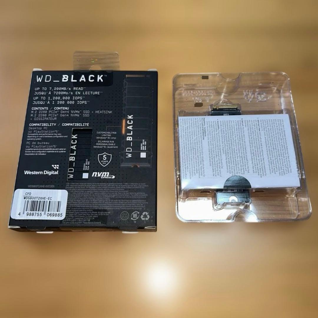 内蔵型SSD WD _BLACK SN850X NVMe SSD+HEATSINK 8TB