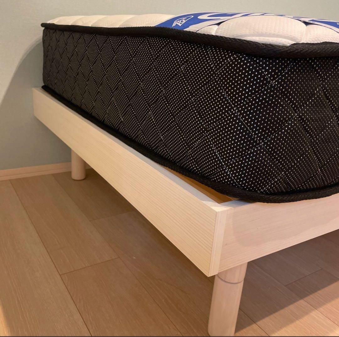 Simple Style シングルベッドフレーム・ポケットコイルマットレス