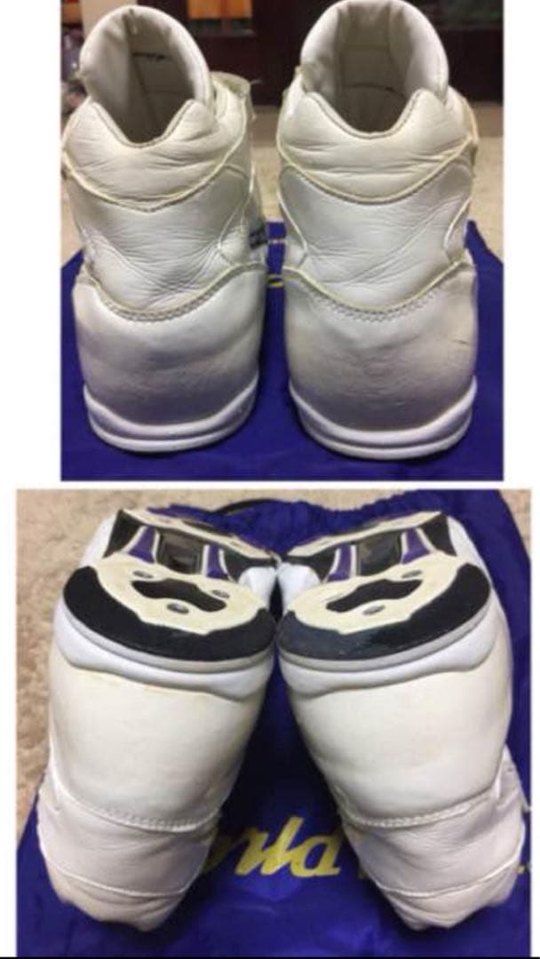 【MIZUNO】 ホワイト ハイカット スパイク