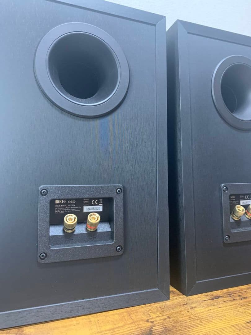 ほぼ新品 KEF Q350 ケフ Q350 ブックシェルフ ペア サランネット付