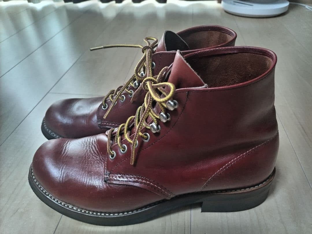 値下げ REDWING 8166 9D 半円犬タグ 赤茶