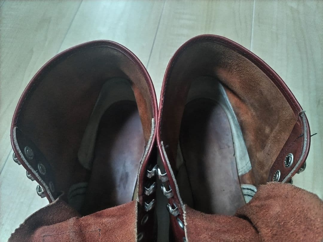 値下げ REDWING 8166 9D 半円犬タグ 赤茶