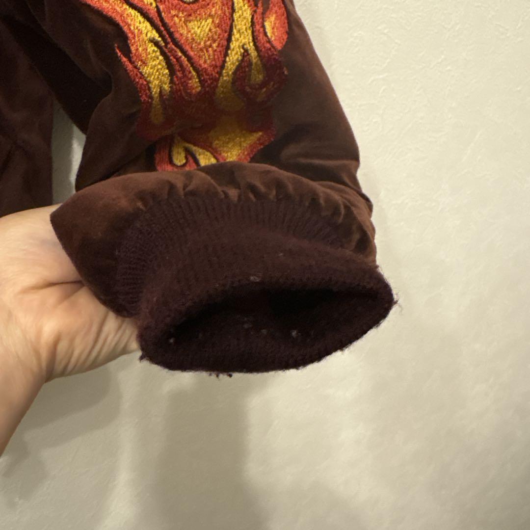 HARLEY DAVIDSON 別珍 ベロア フレイム スカジャン