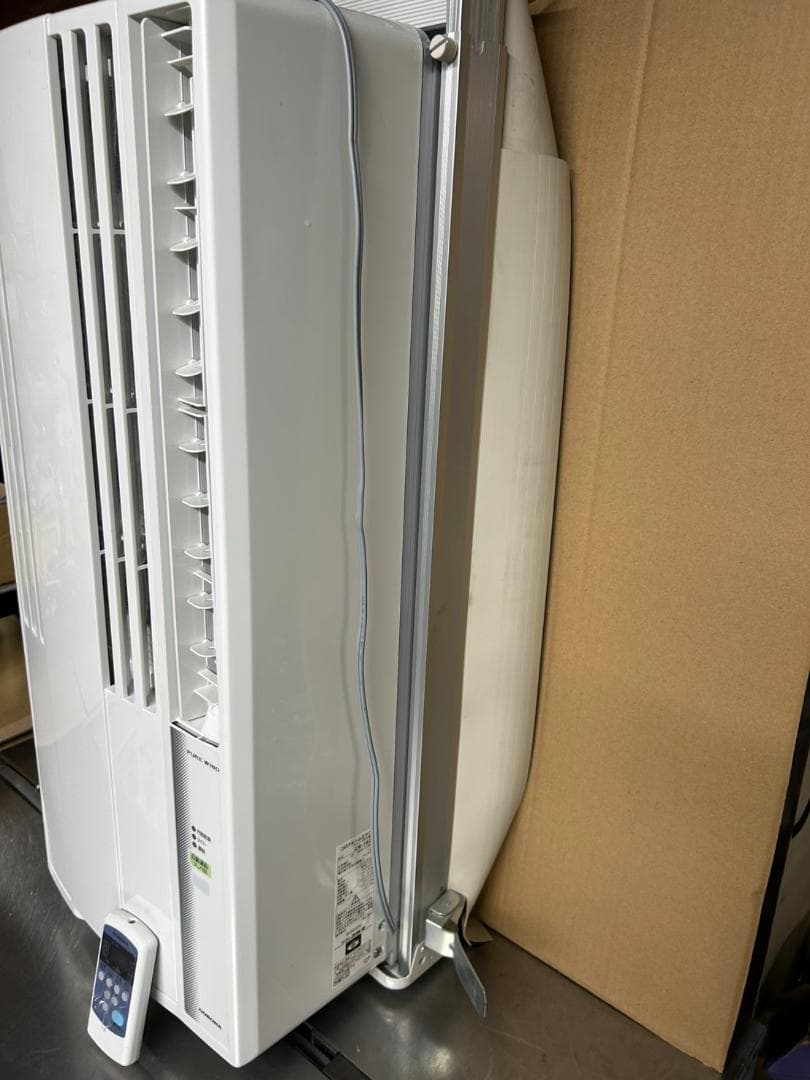 美品 2023年 コロナ窓用エアコン CW-F1623R 枠 リモコン付き/O