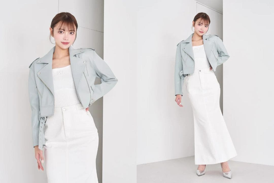 ダーリッチ darich カラーライダースジャケット ブラック BLK