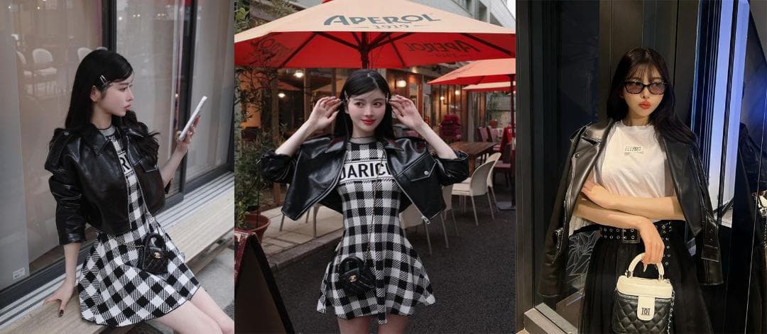 ダーリッチ darich カラーライダースジャケット ブラック BLK