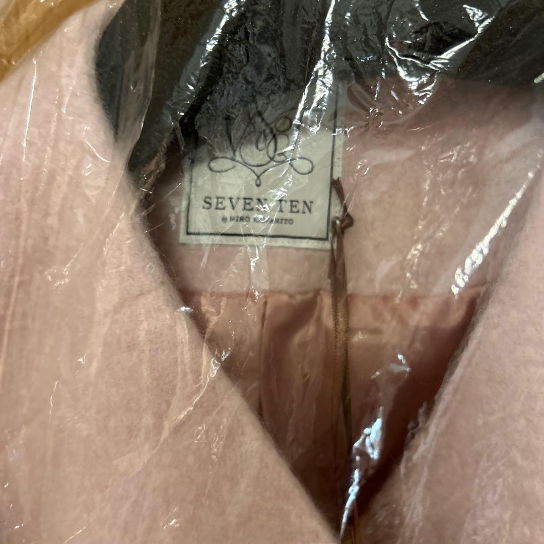 お値下げ♡SEVENTENミディアムコクーンシャギーコート ピンク タグ付