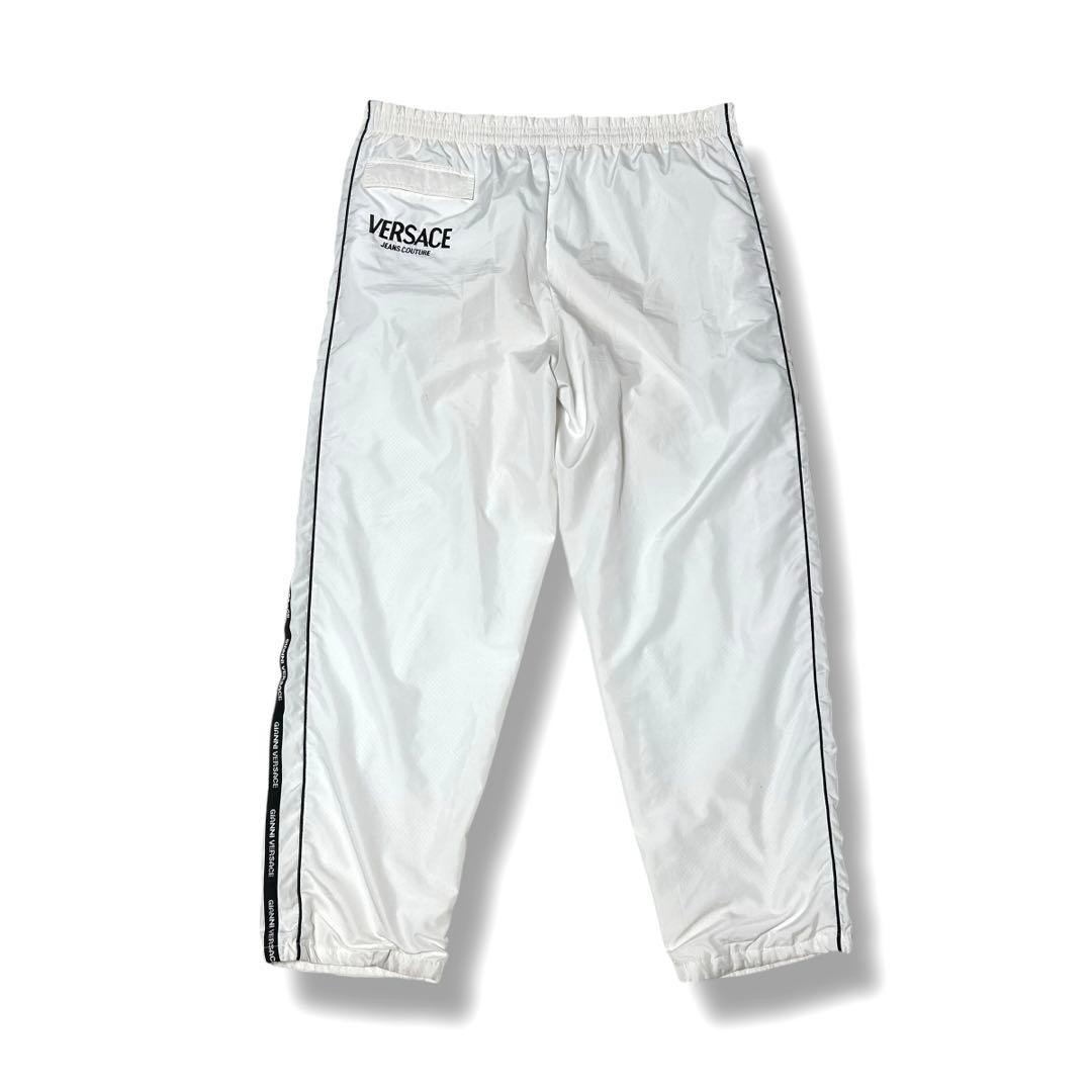 ヴェルサーチ セットアップ ビックロゴ ホワイト ブラック 刺繍 両面